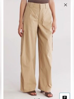 NWT A.L.C Brie Cotton Cargo Pants Tan Size 4